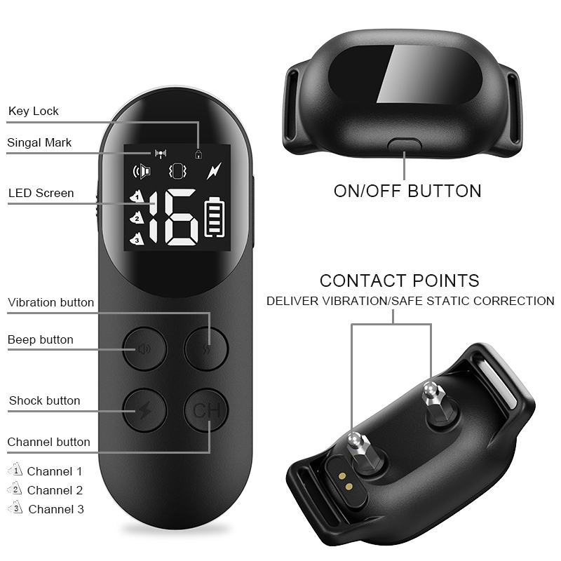 300m remote dog training collar clearance