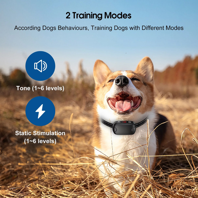 thumbnail image 2 of Rechargeable Anti-Bark Training Collar - Static Shock & Beep Vibration Modes For Dogs 2 of 2